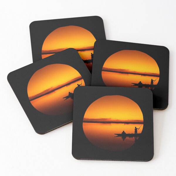 Item preview, Beautiful sunset. Boat during sunset. designed and sold by Windmill Wildflowers.
