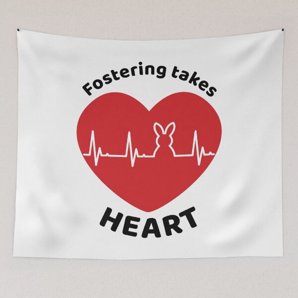 Item preview, Rabbit Foster Heart designed and sold by MSwiftDesigns.