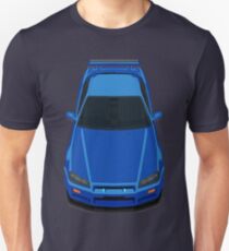 Blaues Monster Slim Fit T-Shirt