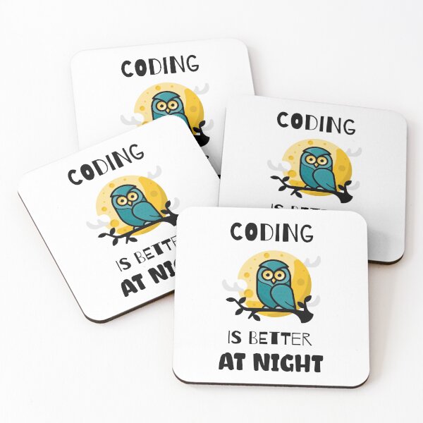 Item preview, Coding is Better at Night designed and sold by SpooTeeDesign.