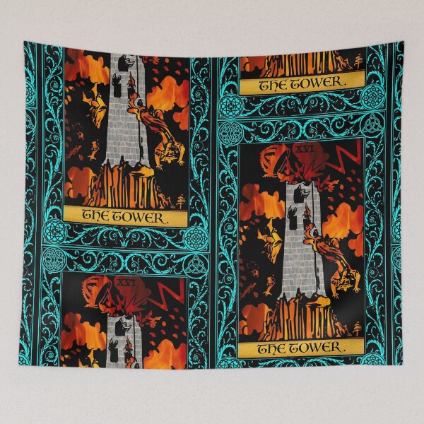 Item preview, 65 MCMLXV The Tower Tarot Card designed and sold by 65 MCMLXV.