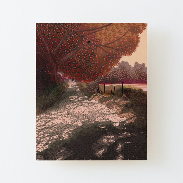 The Long Road Wood Mounted Print