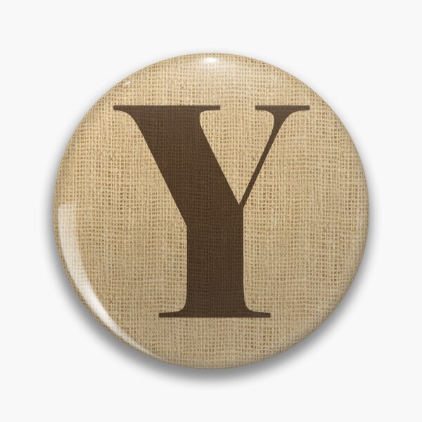 Item preview, Monogram Burlap Initial Y – Letter Y with photo realistic burlap background designed and sold by Elsy's Art.