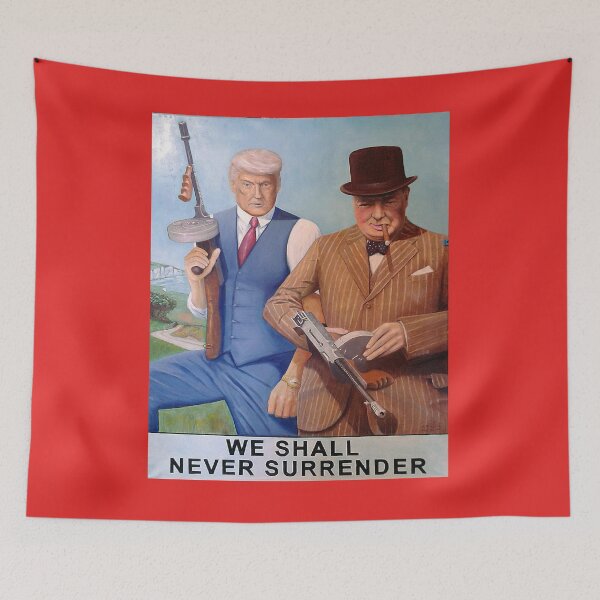 Item preview, Trump and Churchill with Tommy Guns designed and sold by ChrisLionHeart.