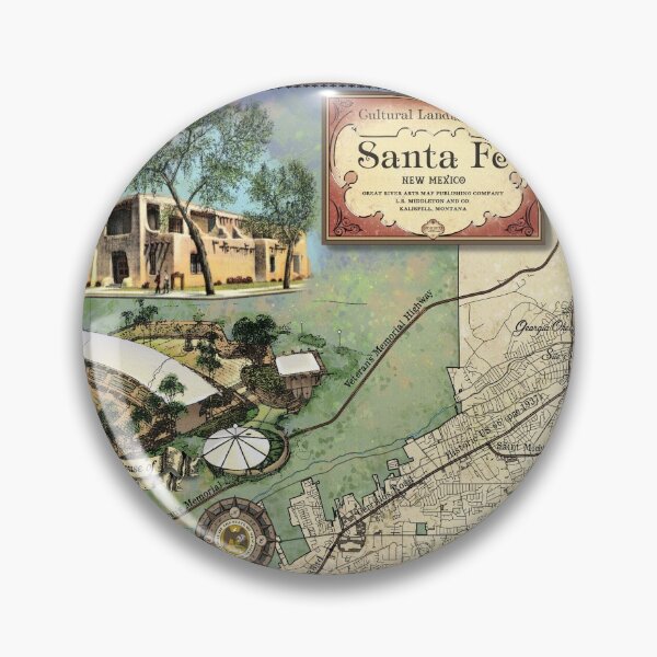 Item preview, New Mexico map Santa Fe Decor map art Lisa Middleton Maps wholesale and hand paintings designed and sold by Lisamiddleton.