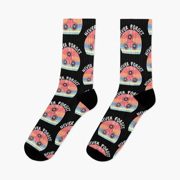 Item preview, Never Forget the Fidget Spinners - Vintage Retro Style designed and sold by FunSilly.