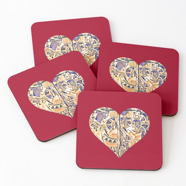 Item preview, Tutankhamun and Ankhesenamun (reimagined with modern love heart.) designed and sold by DotorEaon.