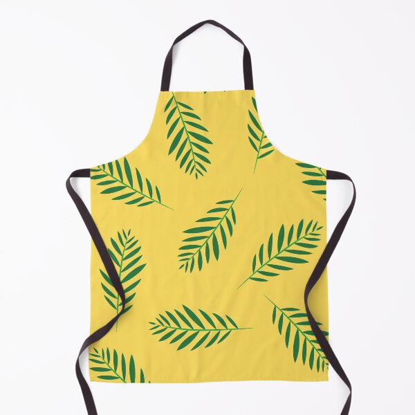 Item preview, Leaf design on yellow background designed and sold by The Pattern Artist.
