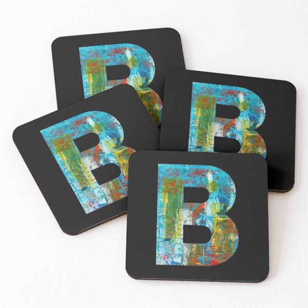 Item preview, Letter B color, unique letter design designed and sold by Windmill Wildflowers.