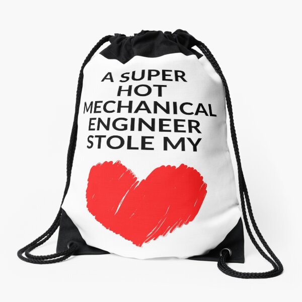 Item preview, Hot Mechanical Engineer Stole my Heart  Funny mechanical engineering quote designed and sold by OneTimeEngineer.