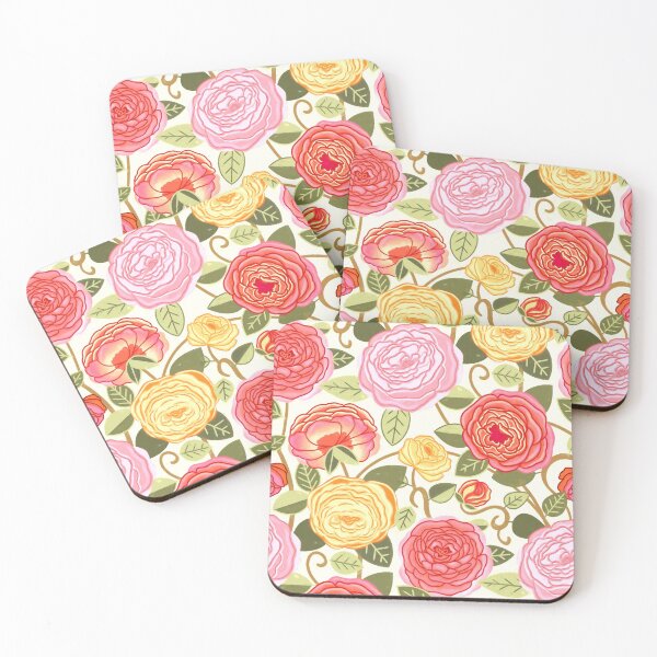 Item preview, Warm Pastel Climbing Rosa Vines  designed and sold by TigaTiga.