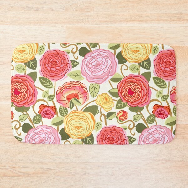 Item preview, Warm Pastel Climbing Rosa Vines  designed and sold by TigaTiga.