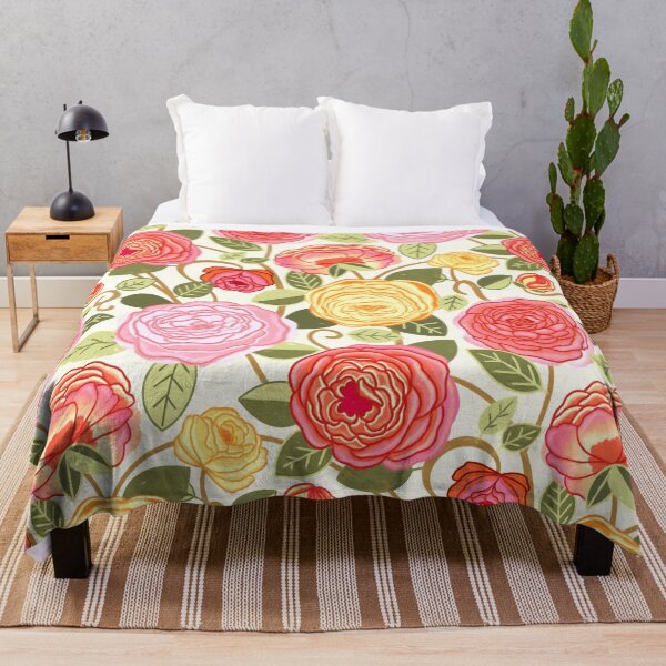 Item preview, Warm Pastel Climbing Rosa Vines  designed and sold by TigaTiga.