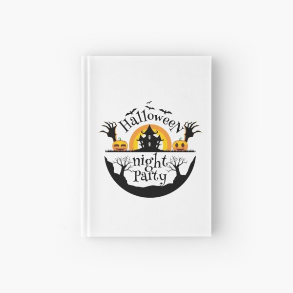 Halloween night Party Hardcover Journal