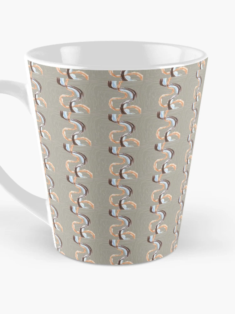 Thumbnail 3 of 4, Coffee Mug, Abstract Pattern - Ribbons. designed and sold by FanitsaArt.