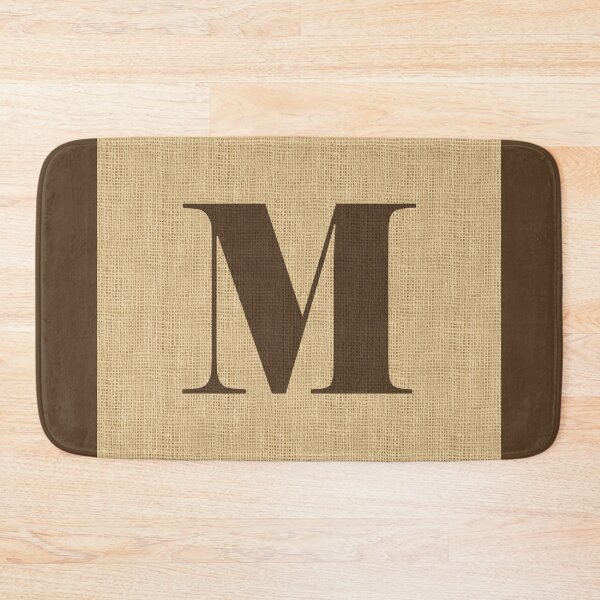 Item preview, Monogram Burlap Initial M designed and sold by Elsy's Art.