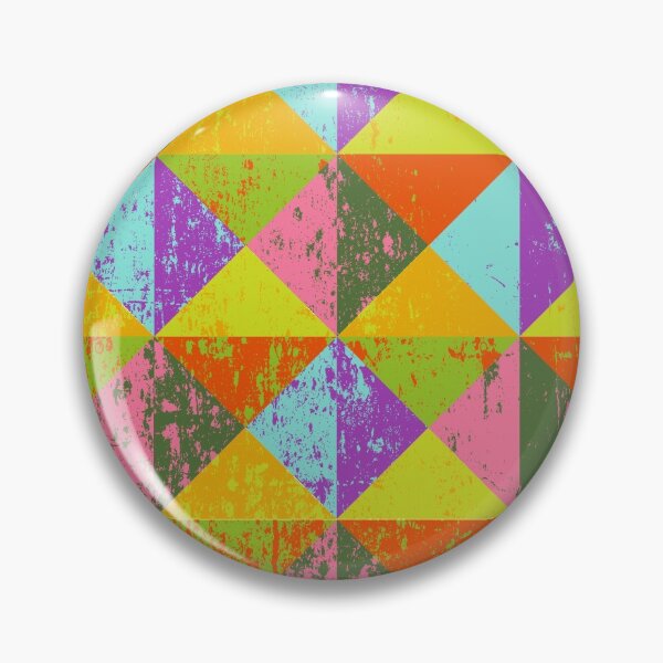 Item preview, Multicoloured squares and triangles pattern designed and sold by tjf-artworks.