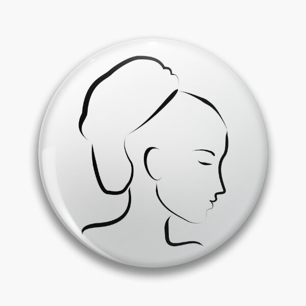 Item preview, Black and White Woman's Face Fashion Art designed and sold by YLCDesigns.