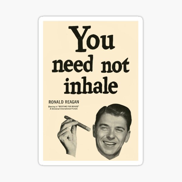 Item preview, Ronald Reagan - You Need Not Inhale designed and sold by le daddy.