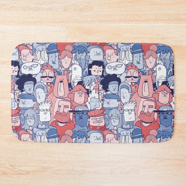 Item preview, Cartoon Doodle People Crowd designed and sold by Vector Scout Lab.