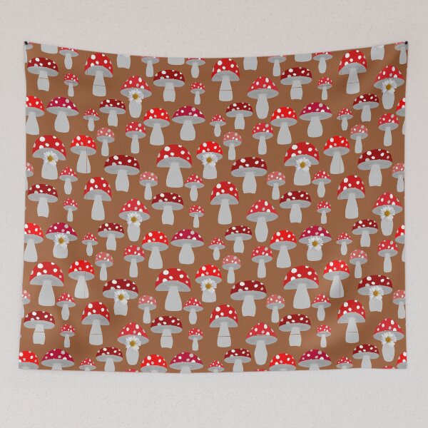 Item preview, Mushrooms with Daisies designed and sold by silvaris.