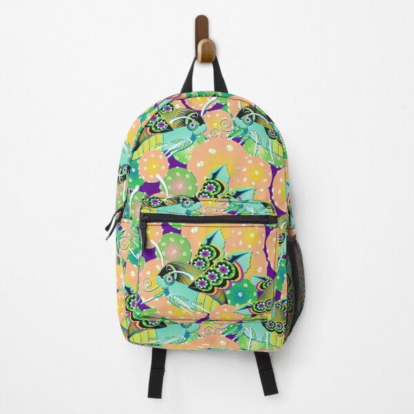 Item preview, Pollen and Sphingidae, Turquoise on purple background designed and sold by Alex  Blud.