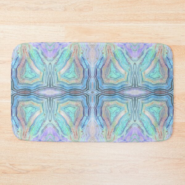 Item preview, Blue Laguna Agate Natural Gem Stone Watercolor Illustration designed and sold by AndreaHelmArt.