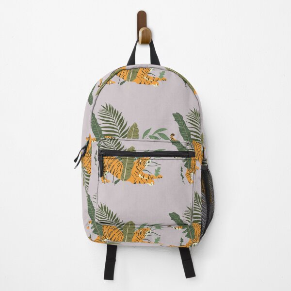 Item preview, Lilac purple leaves and tiger pattern gift design designed and sold by Michael Schmidt.