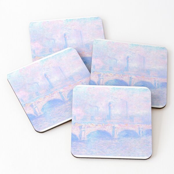Item preview, monet bridge painting pink designed and sold by SFTStudio.