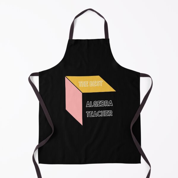 Item preview, The best Algebra teacher Personalized gift for math teacher 3D Cube Pink Yellow and Black designed and sold by conceptDVS.
