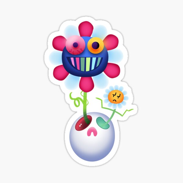 Trippy Flower Sticker