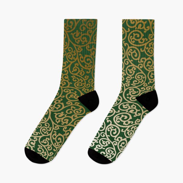 Artikelvorschau, Kunst und Handwerk Morris Arabesque Design auf einem grünen Hintergrund entworfen und verkauft von Blacklinesw9.