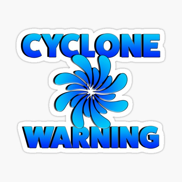 Hurricane Warning Flag 2.0 Sticker