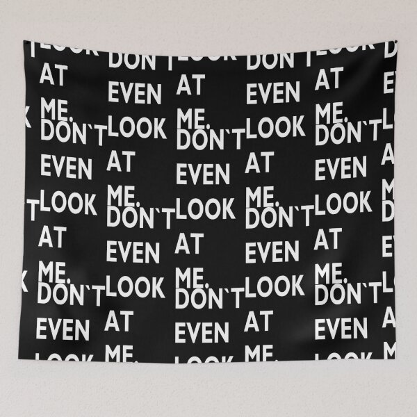 Item preview, DON`T EVEN LOOK AT ME funny mask masks mouth nose mouthguard sayings nose protection face mask funny sayings unisex motif designed and sold by Mark Sukra.