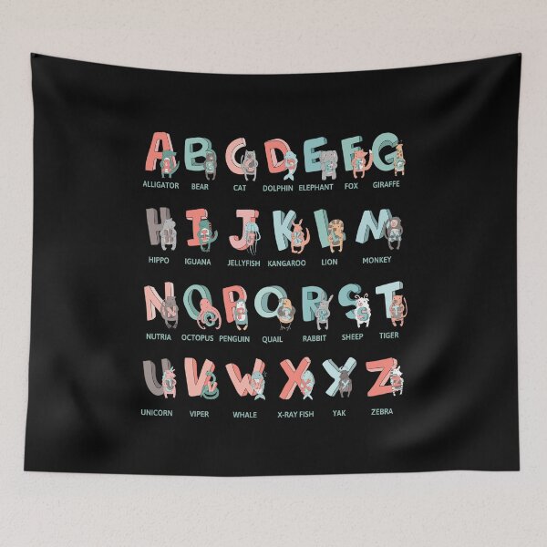 Item preview, Alphabet Animals School Start Girls Boys designed and sold by MooonTees.