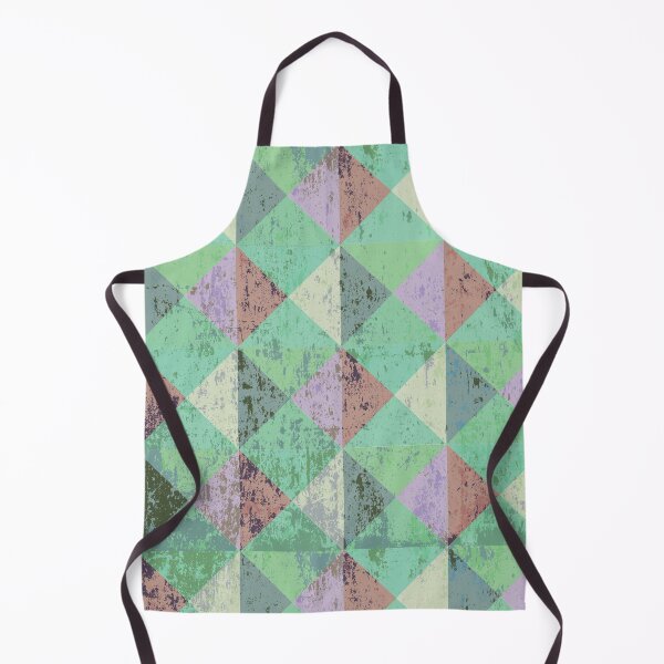 Aperçu de l'œuvre Motif de triangles verts et violets vintage créée et vendue par tjf-artworks.