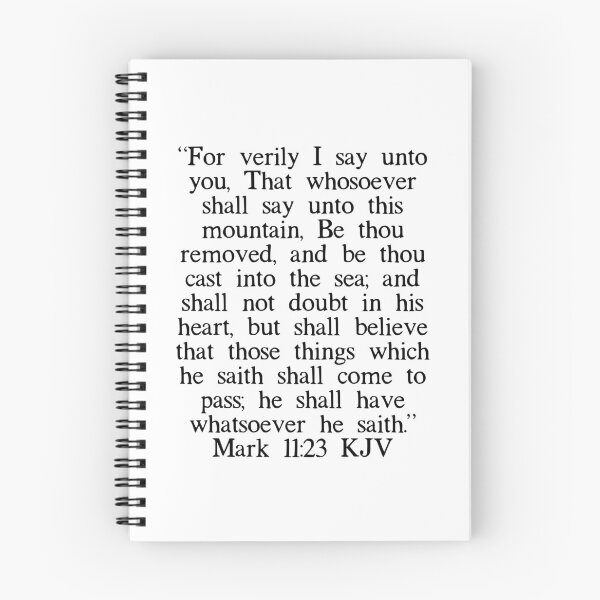 Item preview, Mark 11:23 KJV designed and sold by IBMClothing.