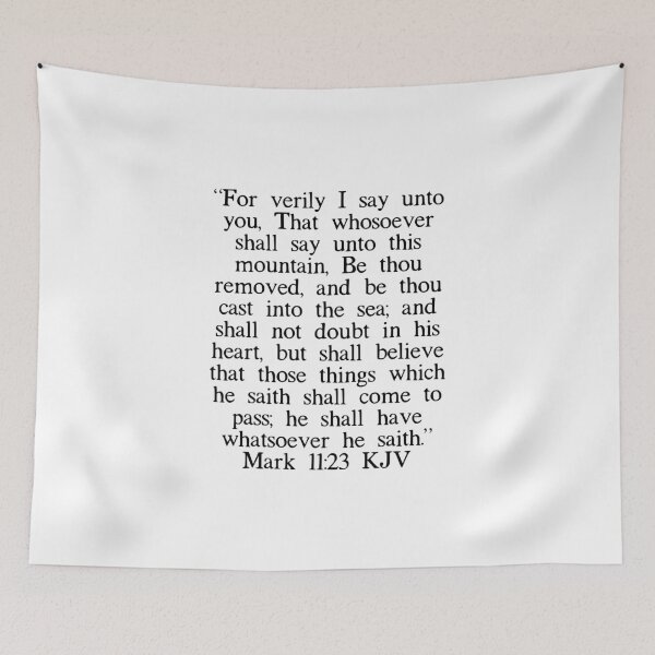 Item preview, Mark 11:23 KJV designed and sold by IBMClothing.