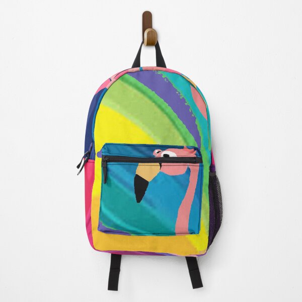 Item preview, Cool Pink Flamingo and Rainbow Art designed and sold by Nature's Fancy.