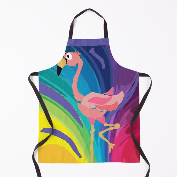 Item preview, Cool Pink Flamingo and Rainbow Art designed and sold by Nature's Fancy.