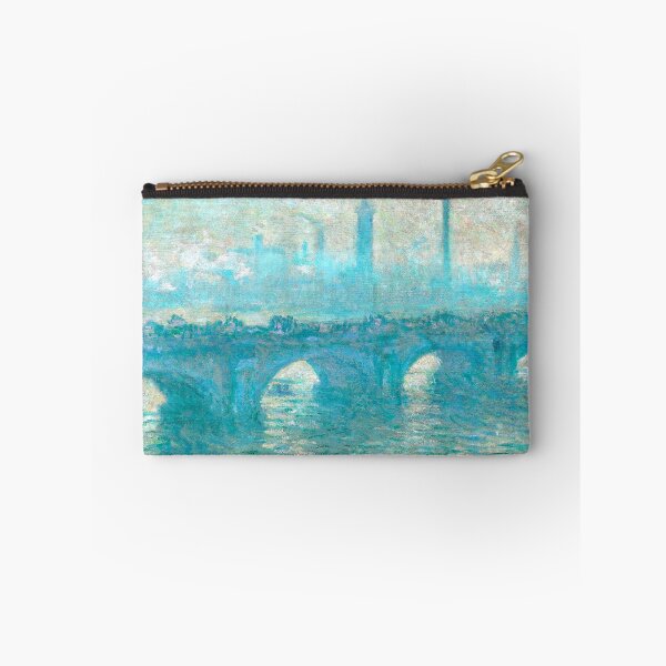 Item preview, monet bridge painting blue green designed and sold by SFTStudio.
