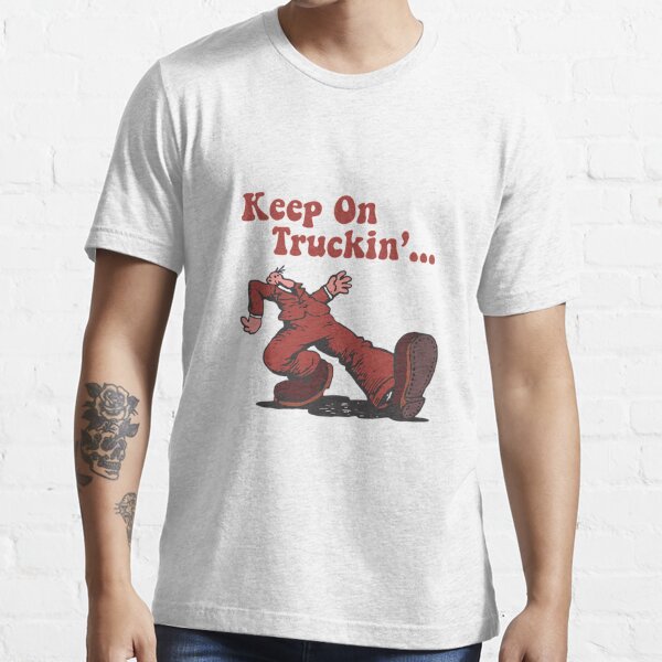 keep on truckin vintage style t shirt