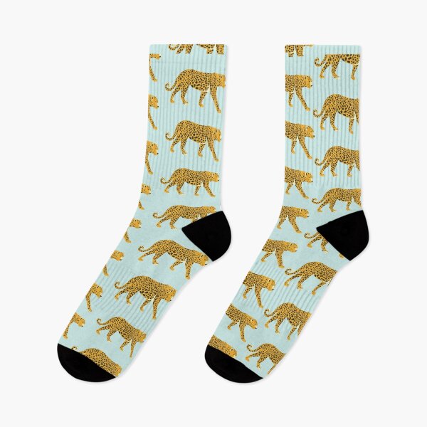 Item preview, Mint green walking leopard pattern gift design designed and sold by Michael Schmidt.