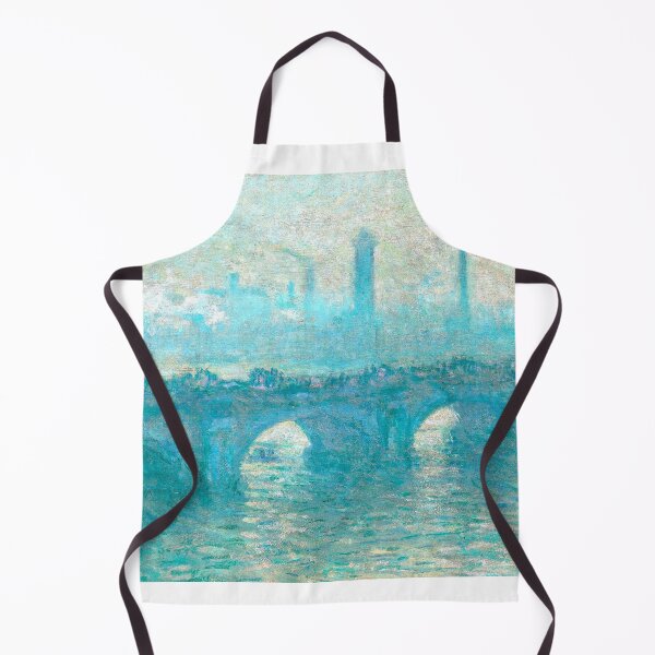 Item preview, monet bridge painting blue green designed and sold by SFTStudio.