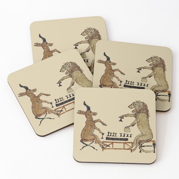 Item preview, Gazelle and Lion play Senet. designed and sold by DotorEaon.