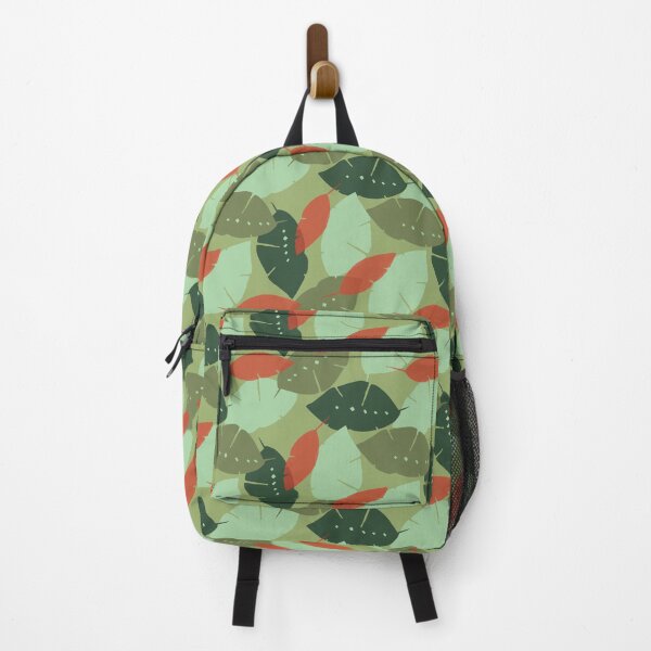 Item preview, Green orange leaves designed and sold by TraveliteDesign.