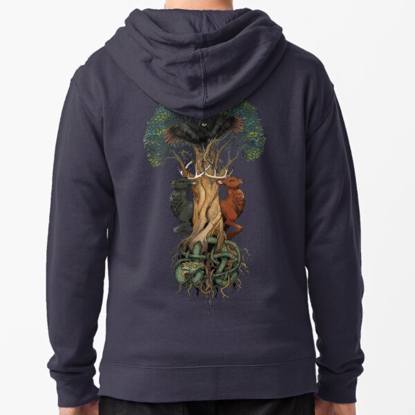 Yggdrasil Zipped Hoodie