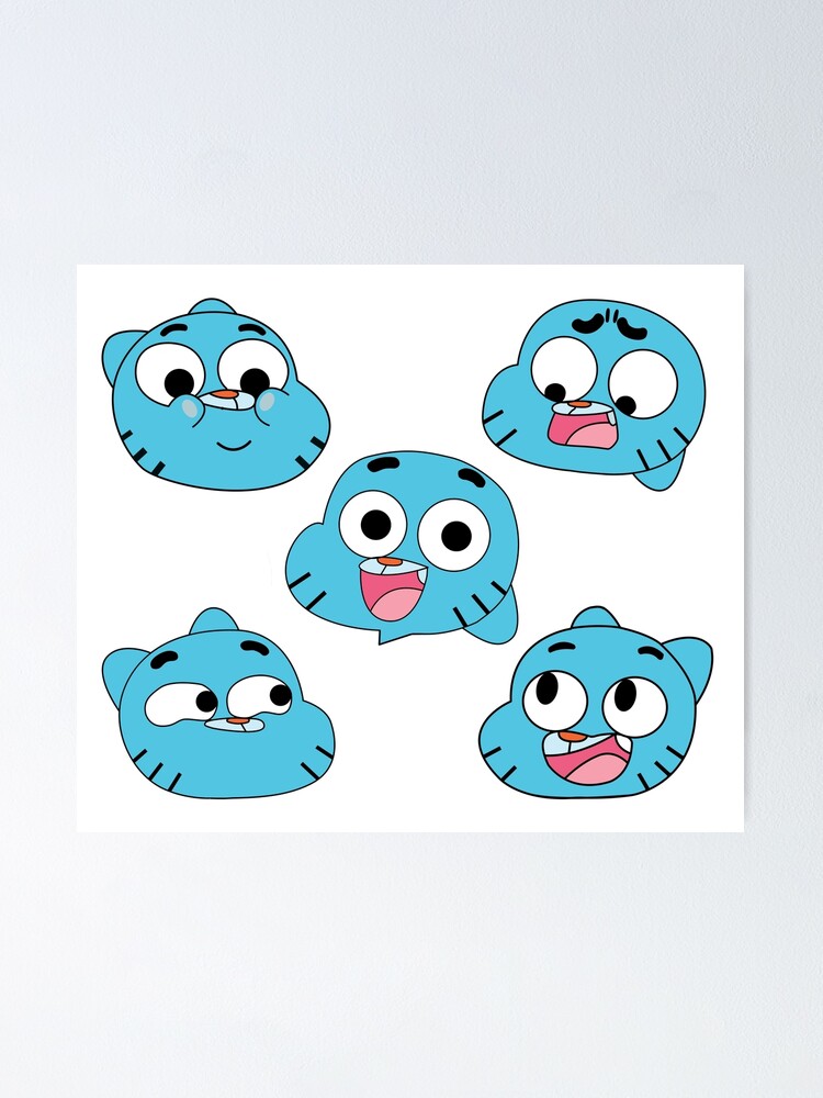 Smiling Gumball Watterson - The Amazing World of Gumball Metal Print for  Sale by RoserinArt