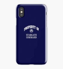 Property of Stargate Command Athletic Wear White ink iPhone Case