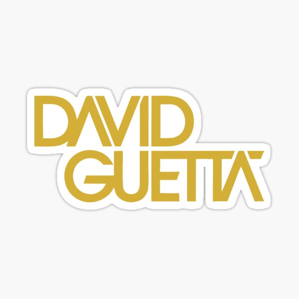 MEJOR PARA COMPRAR - Logotipo de David Guetta Pegatina